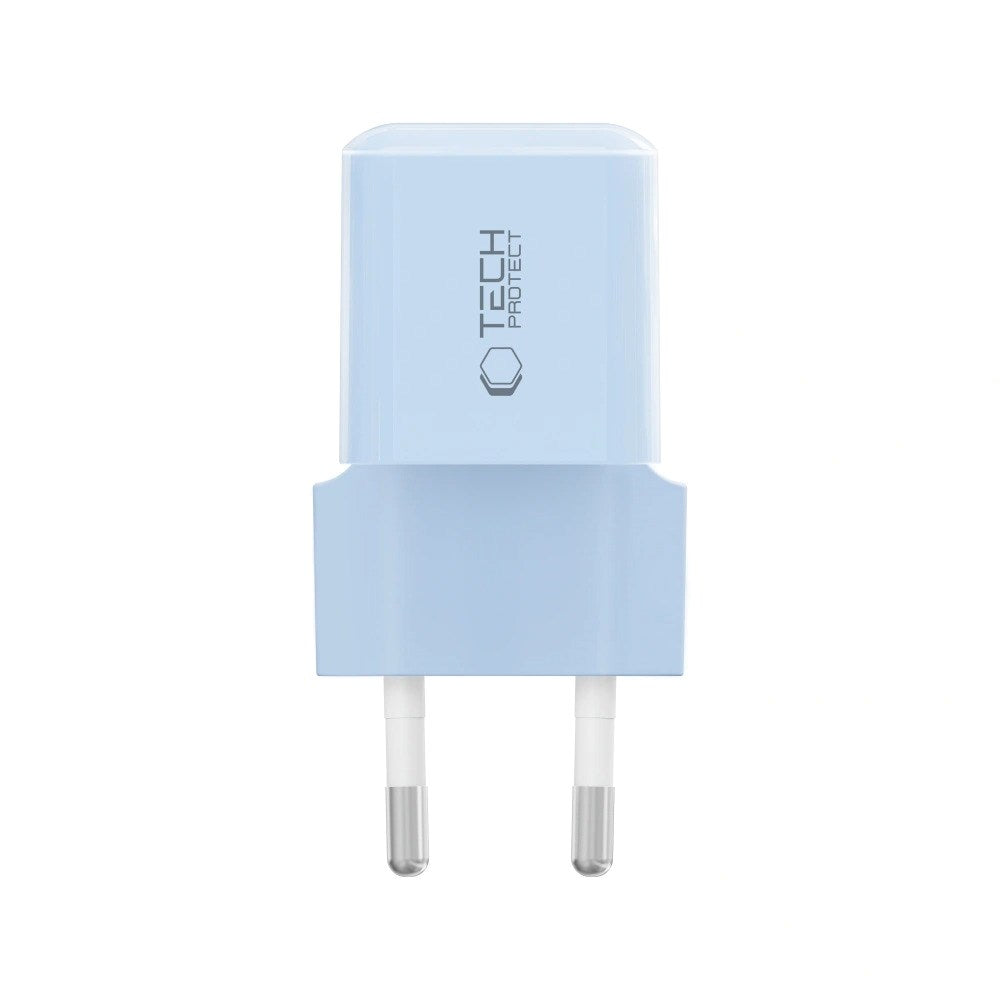 Tech-Protect Vægoplader m. 25W - 1 x USB-C (PD) - Blå
