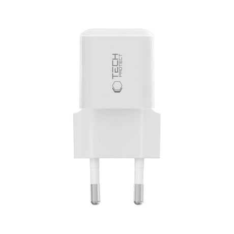 Tech-Protect Vægoplader m. 25W - 1 x USB-C (PD) - Hvid