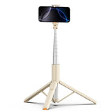 Bluetooth Selfie Stick Tripod - Tech-Protect - Beige