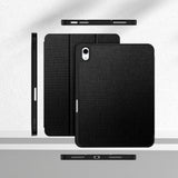Tech-Protect - iPad 11" (2025) / 10.9" (2024 / 2022) - Canvas Flip Cover m. Pen Holder - Sort