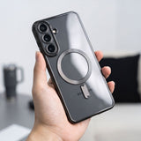 Tech-Protect Samsung Galaxy A17 (5G) / A18 MagFlex Mobil Cover - MagSafe Kompatibel - Sort / Gennemsigtig