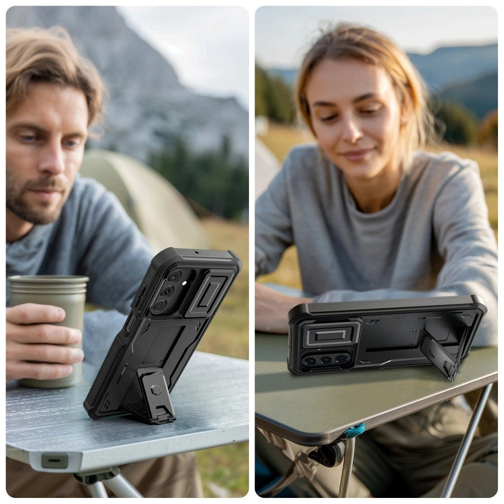 Samsung Galaxy A17 (5G) Tech-Protect Kevlar Cam+ Cover m. Indbygget Skærmbeskyttelse - Sort