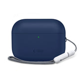 Apple AirPods Pro (3. Gen) Tech-Protect Silikone Case m. Strop - Mørkeblå