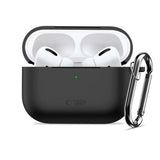 Tech-Protect - Apple AirPods Pro (3. gen.) Silicone Hook Cover - Sort