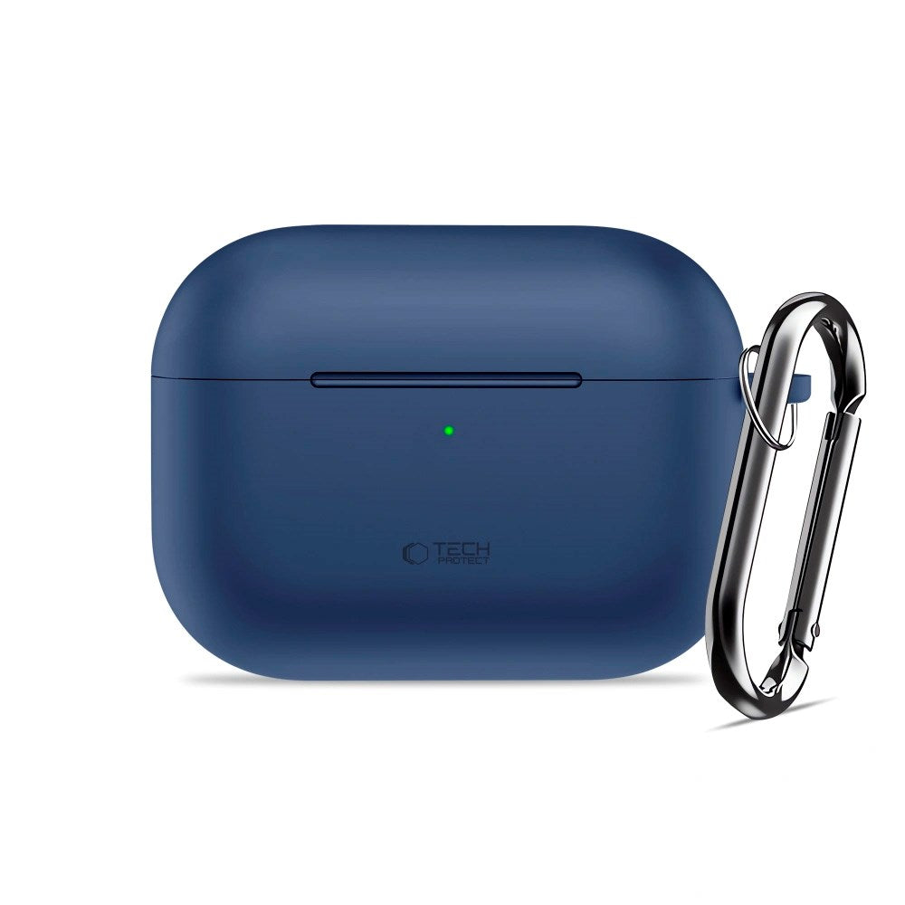 Tech-Protect - Apple AirPods Pro (3. gen.) Silicone Hook Cover - Mørkeblå