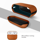 Tech-Protect Apple AirPods Pro (3. gen.) NaturalFit Kunstlæder Cover - Rem - Brun