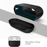 Tech-Protect Apple AirPods Pro (3. gen.) NaturalFit Kunstlæder Cover - Rem - Sort