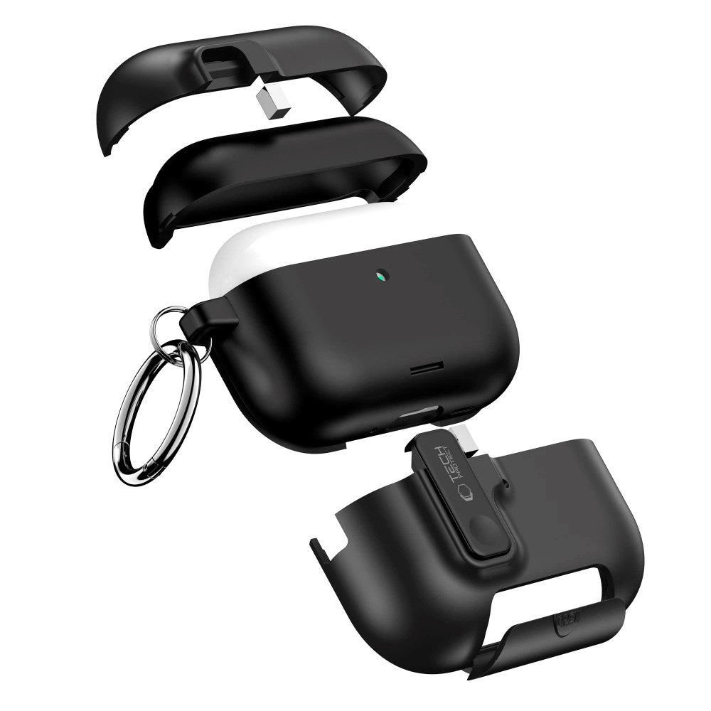 Tech-Protect - Apple AirPods Pro (3. gen.) Slim Hook Cover - Sort