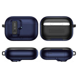 Tech-Protect - Apple AirPods Pro (3. gen.) Slim Hook Cover - Mørkeblå
