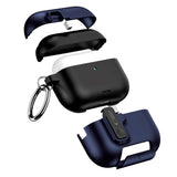 Tech-Protect - Apple AirPods Pro (3. gen.) Slim Hook Cover - Mørkeblå