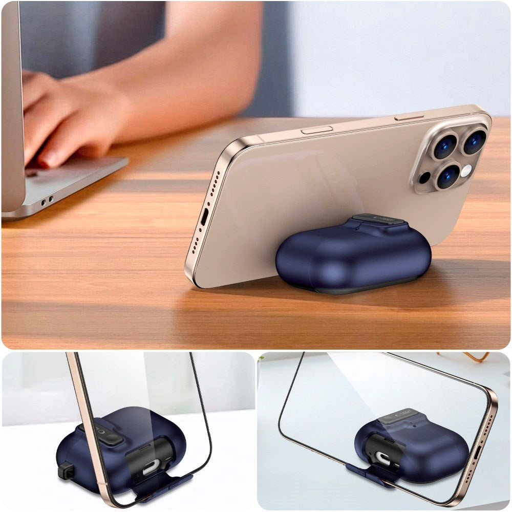 Tech-Protect - Apple AirPods Pro (3. gen.) Slim Hook Cover - Mørkeblå