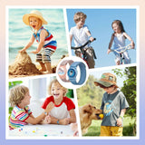 Apple Airtag Rem til Børn - Tech-Protect Nylon - Blå / Astronaut