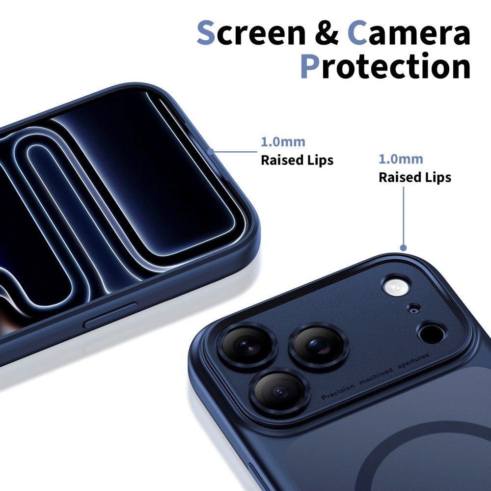 Tech-Protect - iPhone 17 Pro Max Magpeak Cover - MagSafe Kompatibel - Matte Deep Blue - (DEMO)