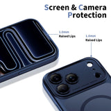 Tech-Protect - iPhone 17 Pro Max Magpeak Cover - MagSafe Kompatibel - Matte Deep Blue - (DEMO)