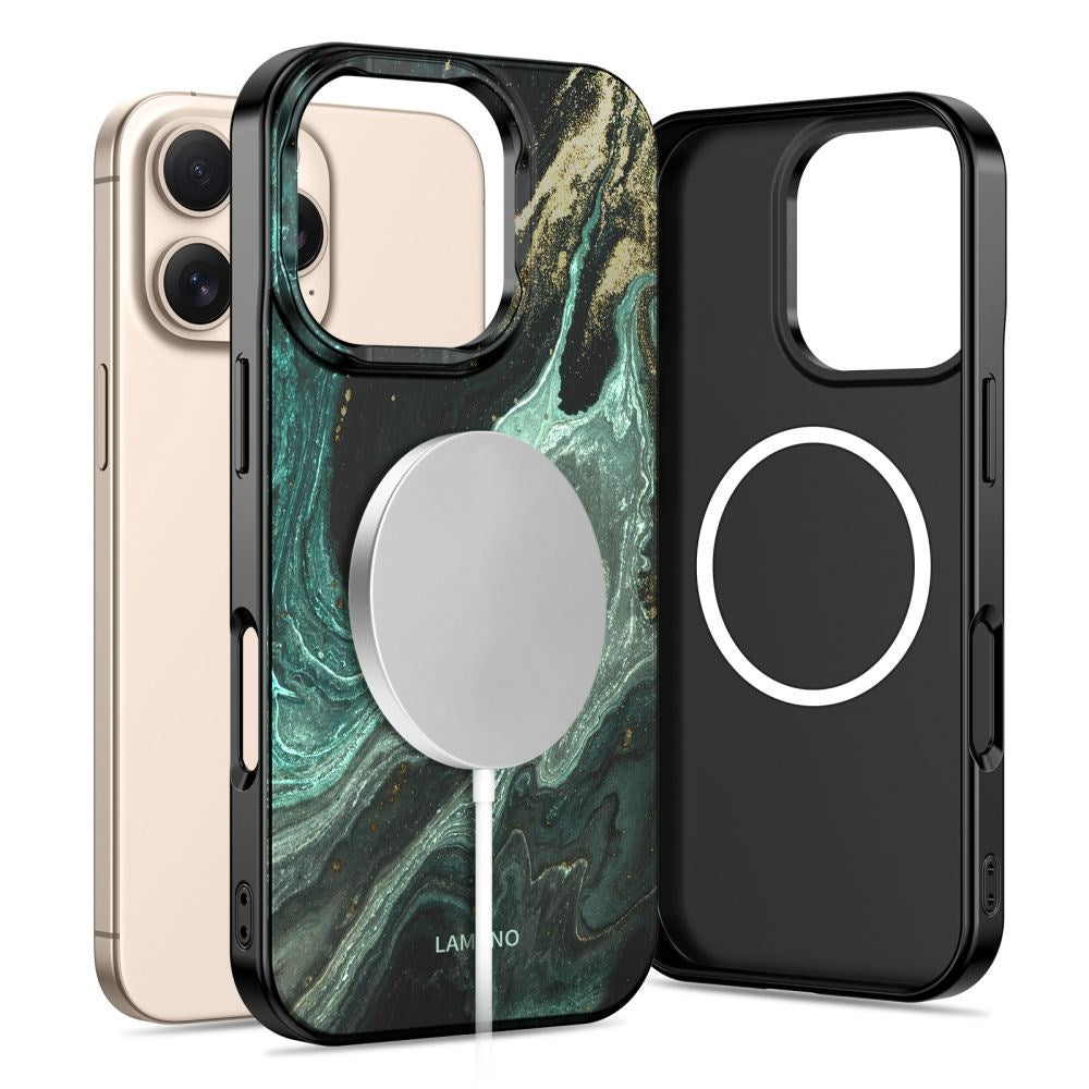 Tech-Protect iPhone 16 Pro Max Lamano Bagside Cover - MagSafe Kompatibel - Verde Aura