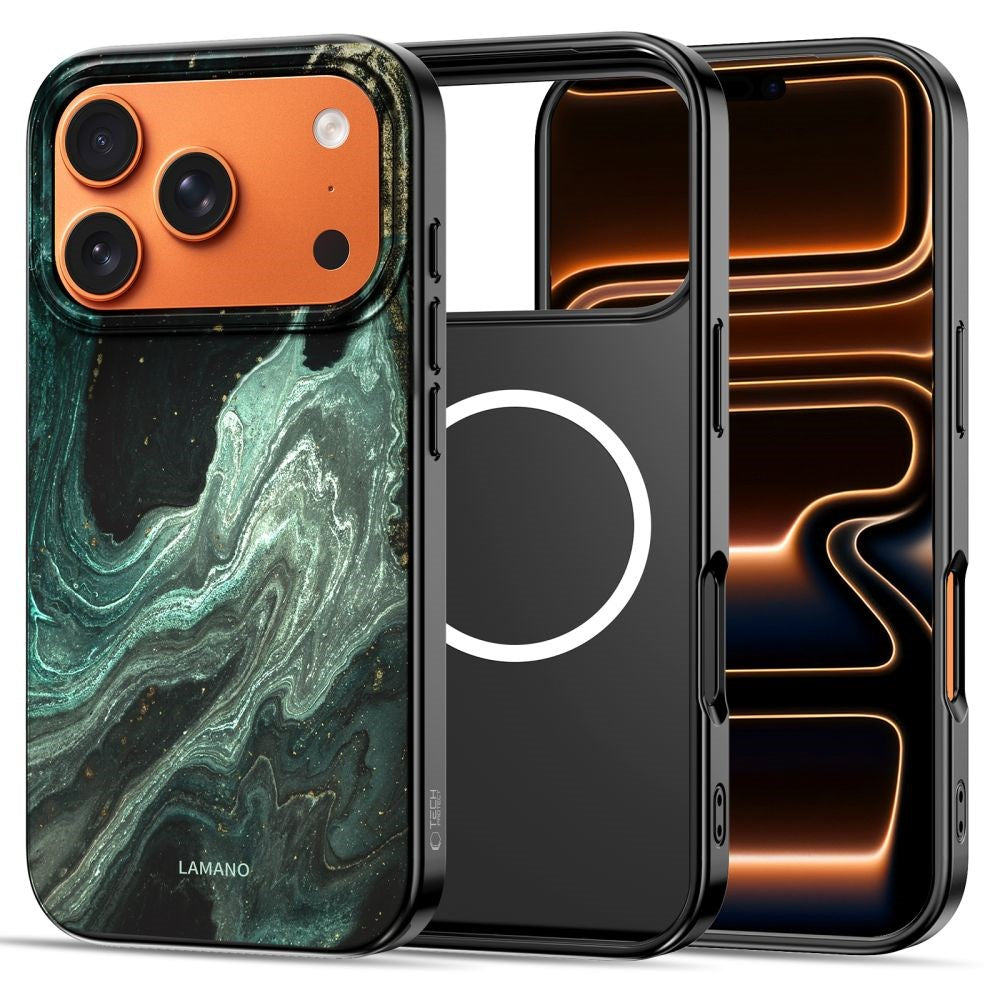 Tech-Protect iPhone 17 Pro Max Lamano Bagside Cover - MagSafe Kompatibel - Verde Aura