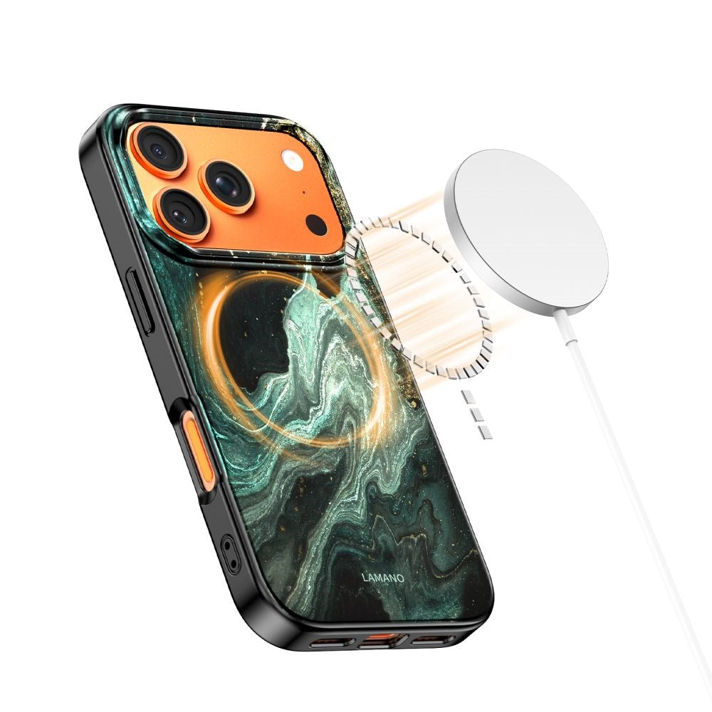 Tech-Protect iPhone 17 Pro Max Lamano Bagside Cover - MagSafe Kompatibel - Verde Aura