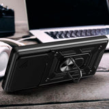 Xiaomi 15T Pro Camshield m. Magnetisk Fingerring & Ståfunktion - Sort