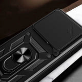 Xiaomi 15T Pro Camshield m. Magnetisk Fingerring & Ståfunktion - Sort