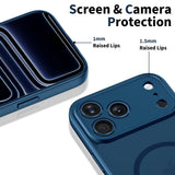Tech-Protect iPhone 17 Pro BasicMag Hybrid Bagside Cover - MagSafe Kompatibel - Mat Blå