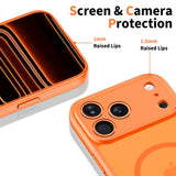 Tech-Protect iPhone 17 Pro BasicMag Hybrid Bagside Cover - MagSafe Kompatibel - Mat Orange