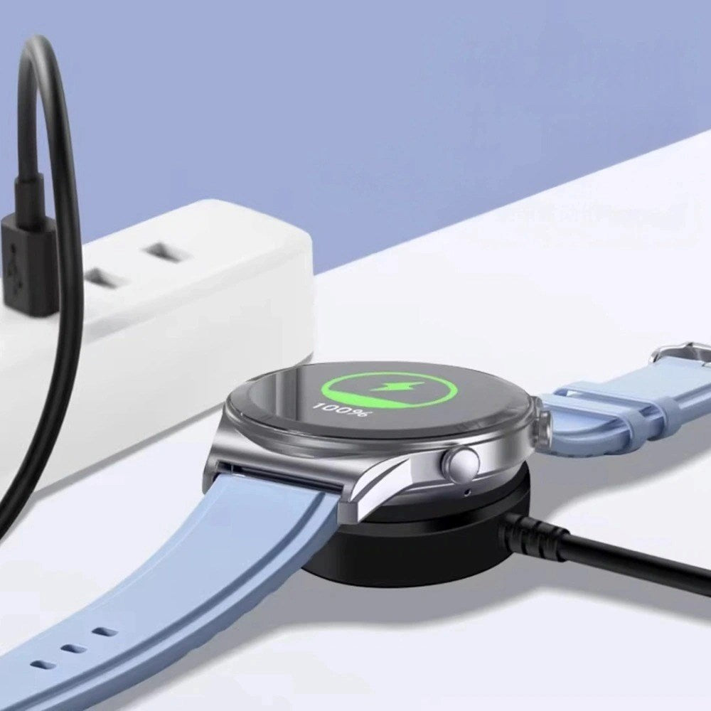 Tech-Protect MC03 2.5W Samsung Galaxy Watch Oplader med USB-A - 1m - Sort