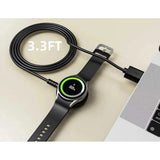 Tech-Protect MC03 2.5W Samsung Galaxy Watch Oplader med USB-A - 1m - Sort