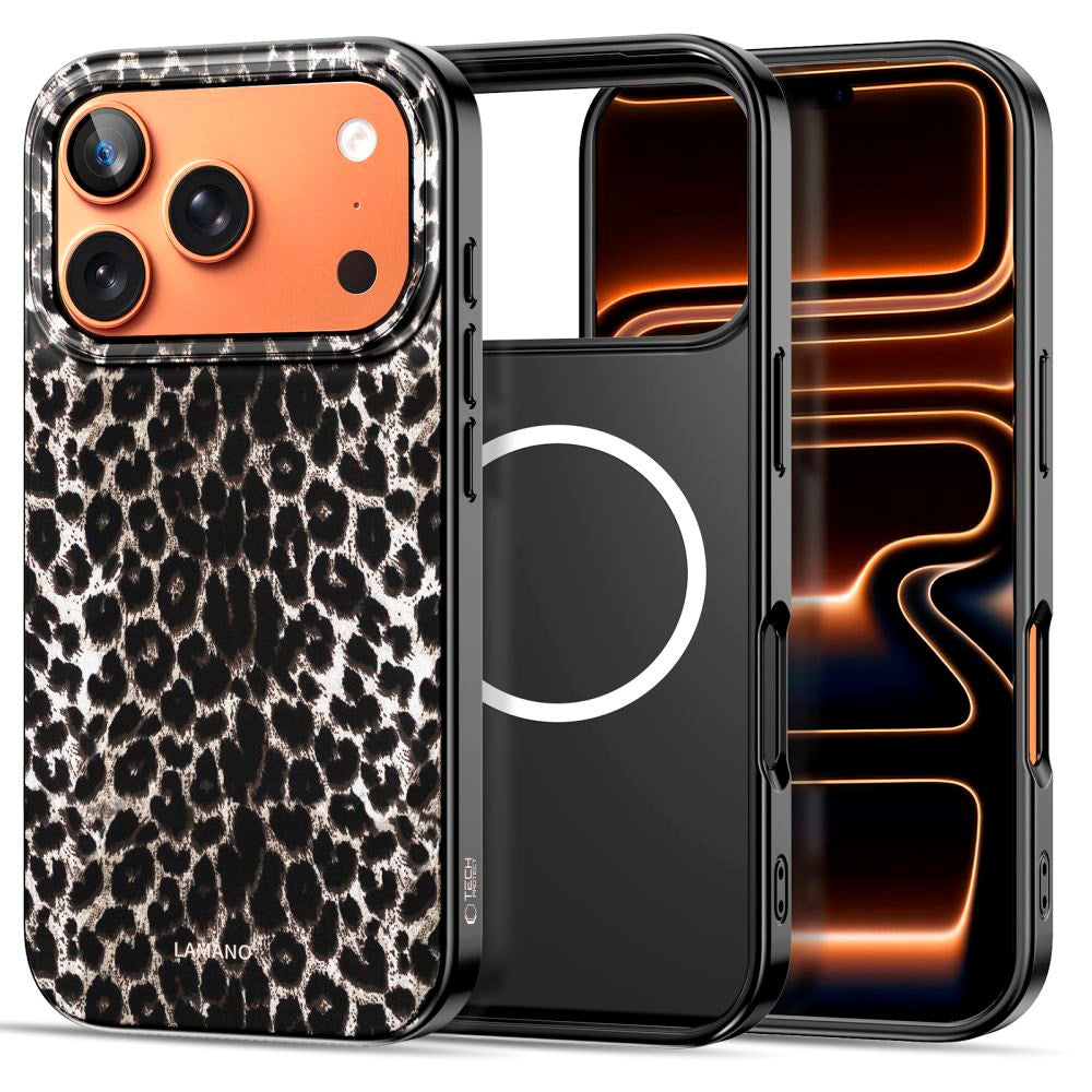 Tech-Protect iPhone 17 Pro Max Lamano Bagside Cover - MagSafe Kompatibel - Leopard