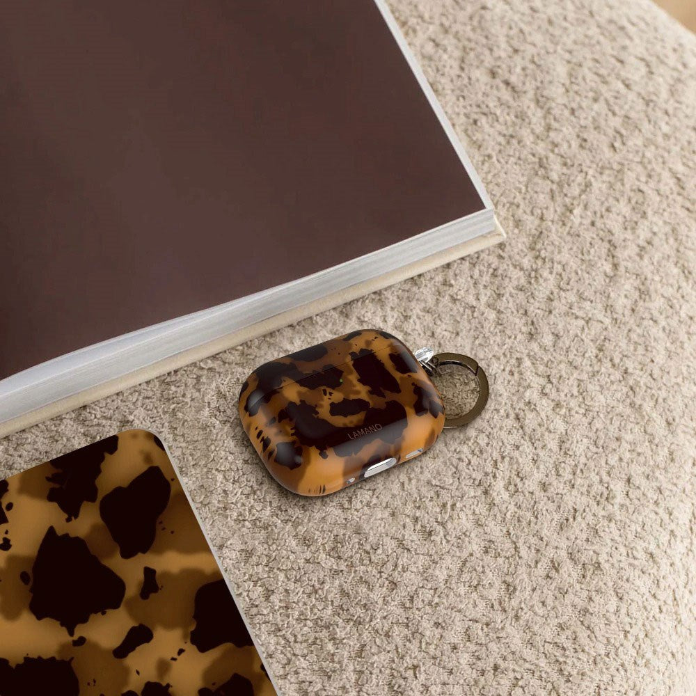 Apple AirPods Pro (3. Gen.) Tech-Protect Lamano Case m. Nøglering - Panther