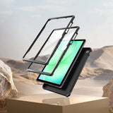 Samsung Galaxy Tab A11+ (Plus) / A9+ (Plus) Tech-Protect Kevlar Pro Tabletcover m. Indbygget Skærmbeskyttelse - Sort