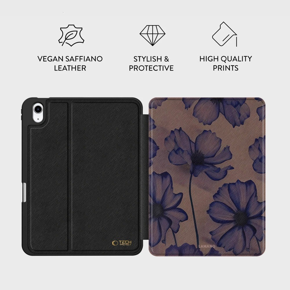 iPad 10.9" (2024 / 2022) / 11" (2025) Tech-Protect Lamano Tablet Cover - Velvet Night