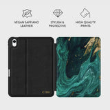 iPad 10.9" (2024 / 2022) / 11" (2025) Tech-Protect Lamano Tablet Cover - Verde Aura