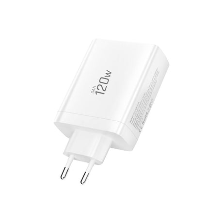 Tech-Protect Vægoplader m. 1 x USB-A & 3 x USB-C - 120W - Hvid