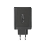 Tech-Protect Vægoplader m. 1 x USB-A & 3 x USB-C - 140W - Sort