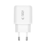 Tech-Protect Vægoplader - 1 x USB-C & 1 x USB-A - 45W - Hvid