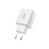 Tech-Protect Vægoplader - 1 x USB-C & 1 x USB-A - 45W - Hvid