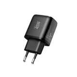 Tech-Protect Vægoplader m. 1 x USB-A / 1 x USB-C / 1 x USB-C til USB-C Kabel - 45W - Sort