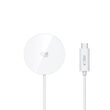 Tech-Protect Qi2 Magnetisk Trådløs Oplader - MagSafe Kompatibel - 25W - Hvid