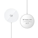 Tech-Protect Qi2 Magnetisk Trådløs Oplader - MagSafe Kompatibel - 25W - Hvid