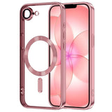 iPhone 17e / 16e Tech-Protect MagFlex Case - MagSafe Kompatibel - Gennemsigtig / Rose Gold