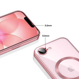 iPhone 17e / 16e Tech-Protect MagFlex Case - MagSafe Kompatibel - Gennemsigtig / Rose Gold