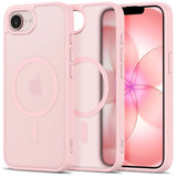Tech-Protect iPhone 17e / 16e BasicMag Hybrid Bagside Case - MagSafe Kompatibel - Mat Lyserød