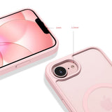 Tech-Protect iPhone 17e / 16e BasicMag Hybrid Bagside Case - MagSafe Kompatibel - Mat Lyserød