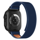 Apple Watch (44/SE/45/46/49mm) Tech-Protect Nylon Rem - Blå / Orange