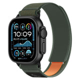 Apple Watch (44/SE/45/46/49mm) Tech-Protect Nylon Rem - Grøn / Orange