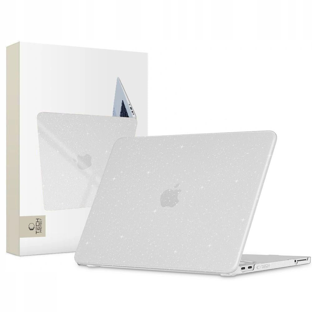 MacBook Neo 13 A18 Pro (2026) Tech-Protect Smartshell Plast Cover - Glitter Clear