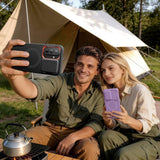 Samsung Galaxy A57 Tech-Protect Kevlar Aura Hybrid Bagside Cover - MagSafe Kompatibel - Sort