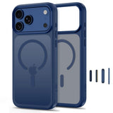 Tech-Protect iPhone 18 Pro Max / 17 Pro Max MagMat Mobil Cover - MagSafe Kompatibel - Mat Mørkeblå