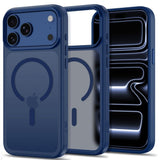 Tech-Protect iPhone 18 Pro Max / 17 Pro Max MagMat Mobil Cover - MagSafe Kompatibel - Mat Mørkeblå