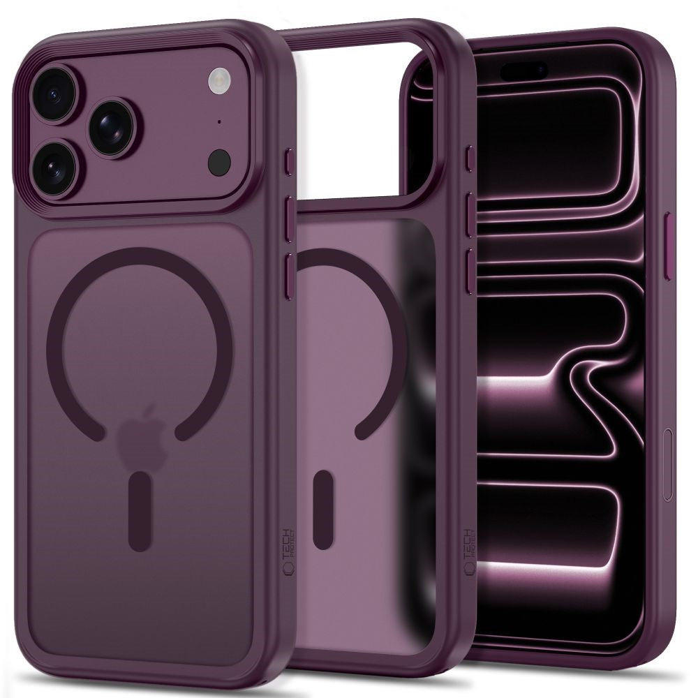 Tech-Protect iPhone 18 Pro Max / 17 Pro Max MagMat Mobil Cover - MagSafe Kompatibel - Mat Rød